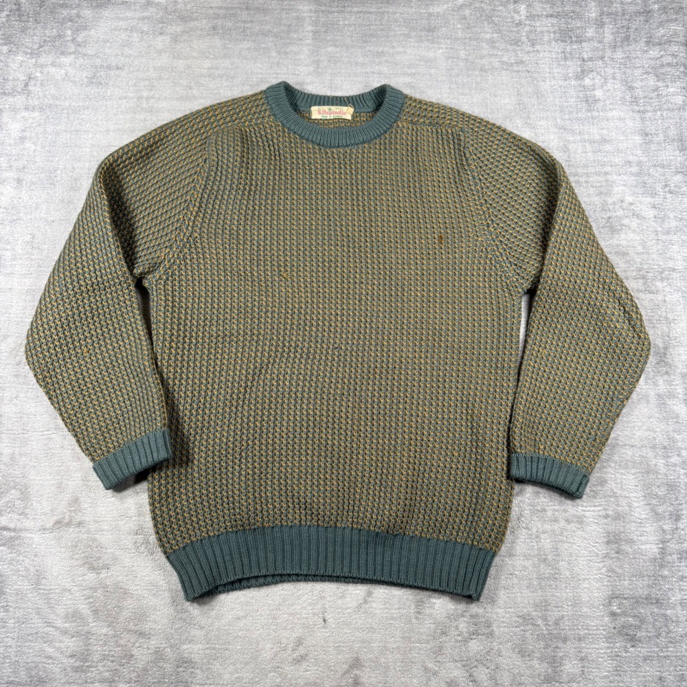 Kilspindie Sweater Mens 42 Blue Vintage 50s Fisherman Wool Scotland Knitwear